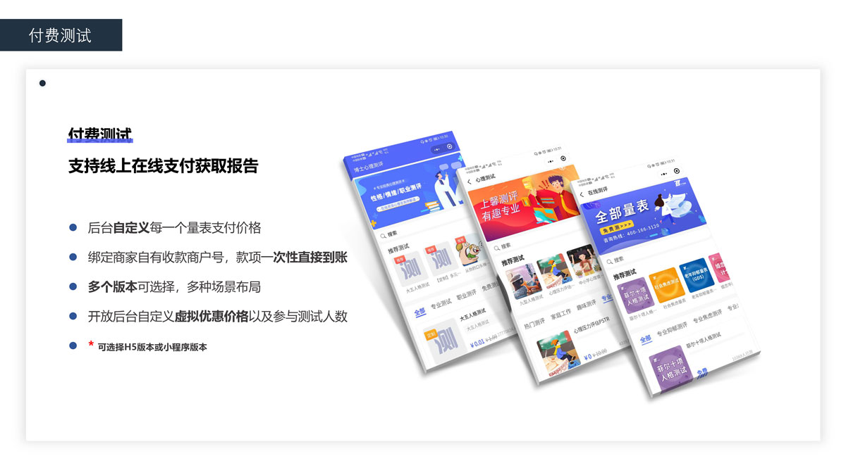 付费测试